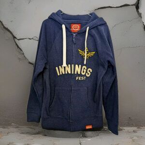 Nintendo The Legend Of Zelda Shield Logo Full ZIp Hoodie SIze Small NWOT